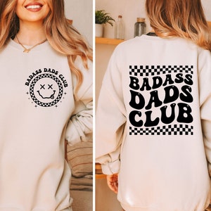 Badass Dads Club Svg Png, Badass Dad Svg Png, Dad Shirt, Dad Sweatshirt, Trendy Dad svg png, Arquivo cortado, Sublimação, Download digital