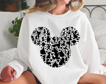 Toda la princesa SVG, cabeza de ratón SVG, princesa SVG, archivo de corte de vinilo, svg, pdf, jpg, png, archivo de diseño imprimible Ai