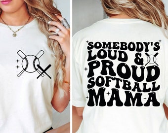 La boca ruidosa de alguien softbol mamá derritiendo sonrisa png/svg - frente y parte posterior, softbol mamá svg, softbol svg-png, alguien es ruidoso