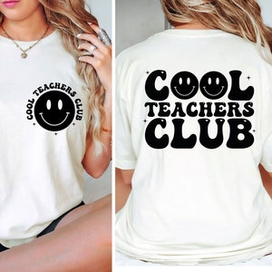 Cool Teachers Club SVG, Cool Teachers Club PNG, Teacher SVG, Teacher Shirt Svg, Retro Teacher Svg, Teacher Sweatshirt Svg, Distressed Svg