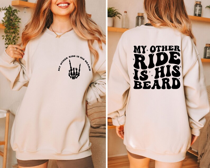 My Other Ride is His Beard Svgdesign Svg Adult Humor Svg - Etsy