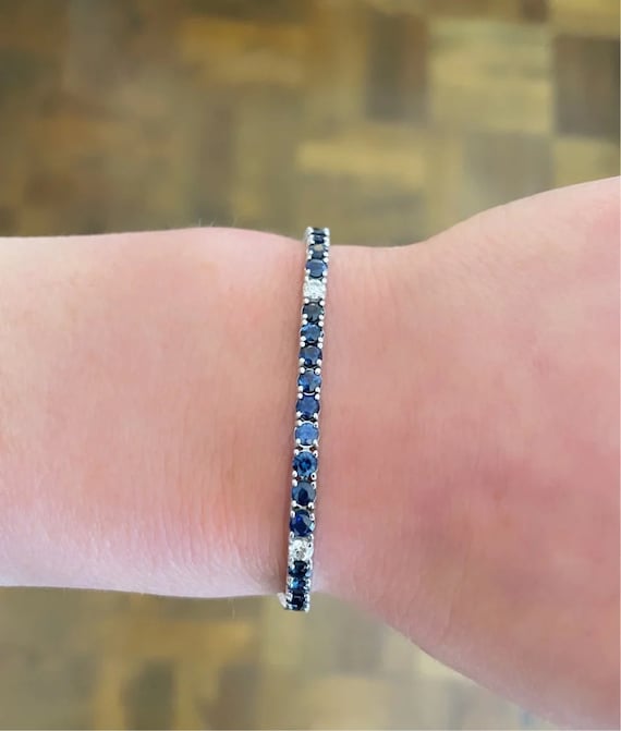 Bracciale Tennis Donna Con Pietre Portafortuna - Zirconi Cubici Colorati, Regolabile, Gioiello Significato Per Compleanno O Festa