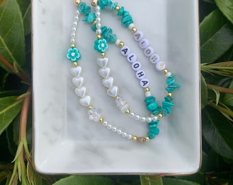 Sassy Bracelets | Teal Aloha phone charm