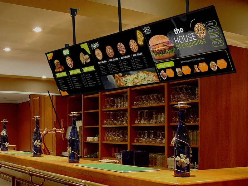 Customizable TV Menu Screen Template for Animated TV Menus Etsy