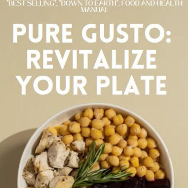 DIGITAL DOWNLOAD-Revitalize Your Plate : Nutritional eBook - Healthy Energy Foods, "Boost Vitality Naturally, Optimal Nutrition Guide
