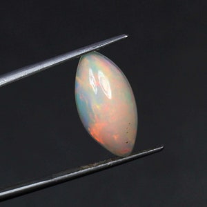 Natural Opal Marquise Shape Cabochon, Fire Play Opal, Multi Rainbow Fire Opal, Handcrafted, AAA Quality Opal, Loose Jewelry Gemstone,