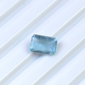 Top Grade Quality Aquamarine, 100% Natural Blue Aquamarine Loose Faceted Baguette Shape Gemstone, Blue Aquamarine, Macramé Gemstone