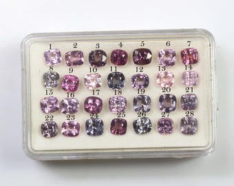Natural Spinel Gemstone: Multi-Color Mix Shape Faceted Crystal