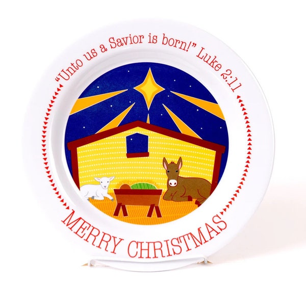 Christmas Manger Plate