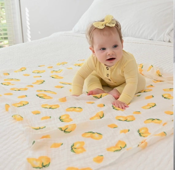 Lemon muslin swaddle cheap