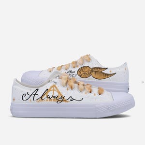 After all this Time Hand PAINTED canvas shoes