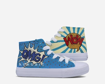 WOW Comic Hand painted shoes