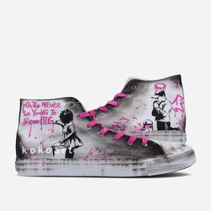 Hand painted shoes Graffiti Design