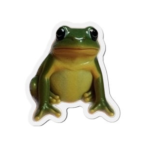 Frog Die-Cut Magnet, Realistic Frog Magnet, Frog Magnet, Kitchen Accessories, Frog, Magnets, Fridge Magnet, Frog Fridge Magnet