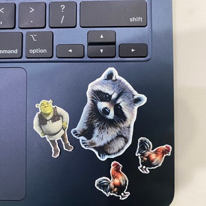 Small Funny Raccoon Sticker, 2 Inch Sticker, Trash Panda Sticker ...
