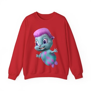 Bibble Unisex Heavy Blend™ Crewneck Sweatshirt, cute sweatshirt, bibble, funny sweatshirt, novelty sweatshirt, cartoon, movie character