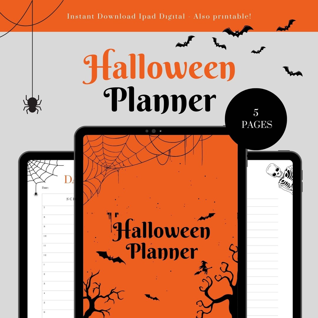 halloween-planner-holiday-planner-printable-halloween-etsy