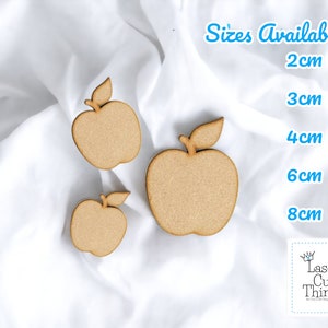 MDF Craft Shapes | Apple | Wooden Blank | Decoration | Embellishments | Pocket Token | Teachers Gift