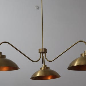 Glamorous 3 Arm Brass Chandelier Elegant Statement Lighting for Modern & Spaces