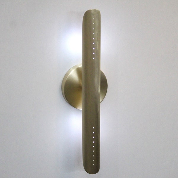 Mid Century Handcrafted Modern Brass Wall Lamp Luminaire Handcrafted