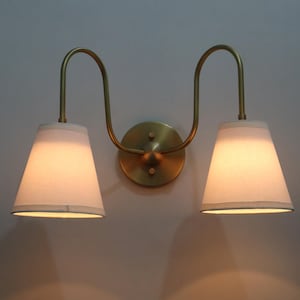 Elegant Brass Double Arm Wall Lamp Inspired Lighting for Classic Interiors