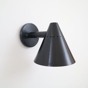Timeless Elegance Matte Black Brass Wall Lamp for Your Home Decor