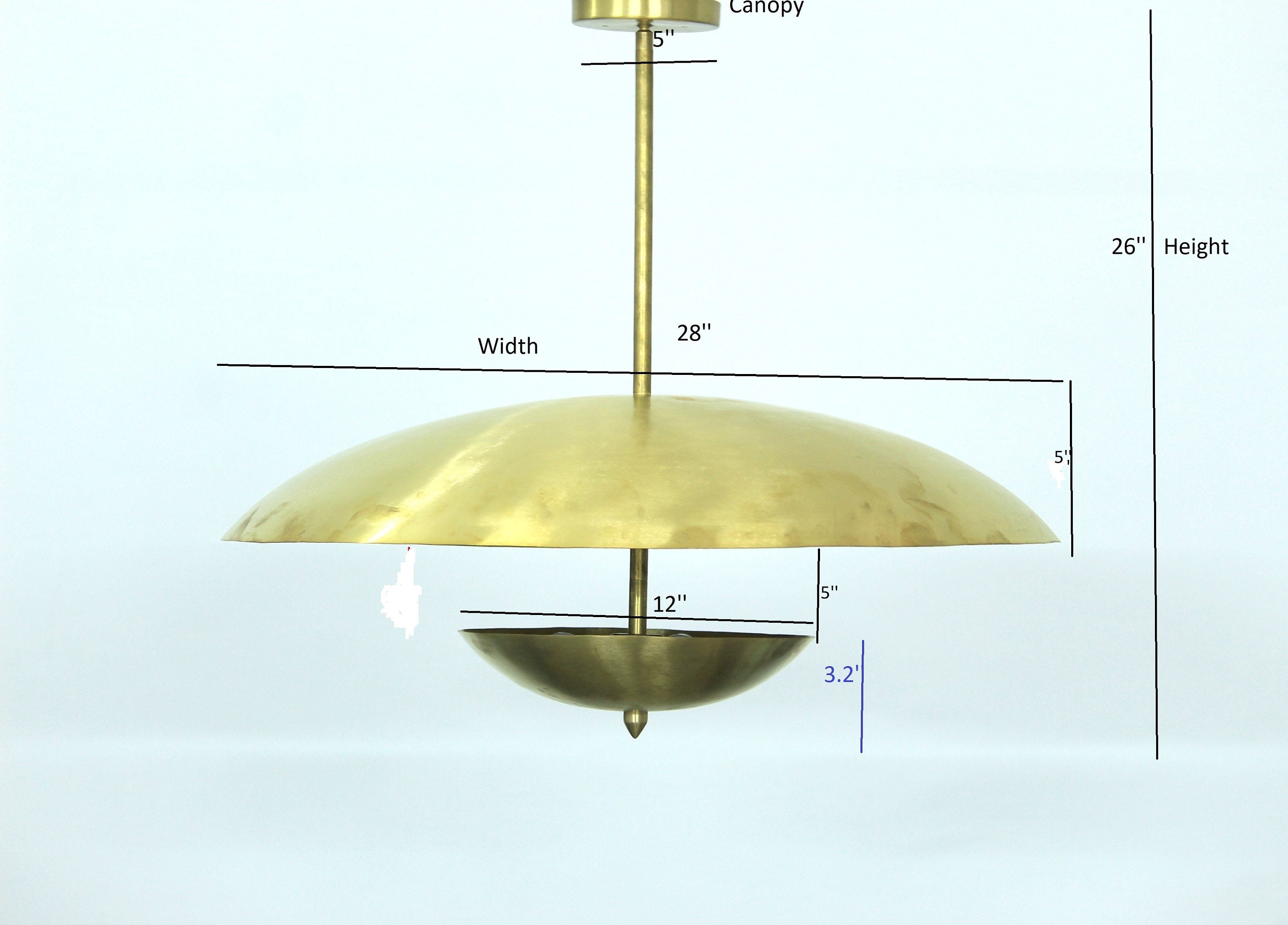 Radiant Elegance Handcrafted Brass Dish Chandelier - Etsy