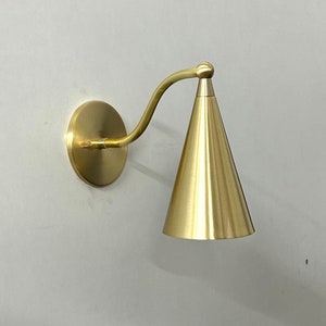 Bold and Beautiful Brushed Brass Wall Lamp For a Touch of Glamour