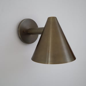 Messing wandlamp uit het midden van de eeuw moderne blaker licht handgemaakte vintage stijl wandverlichting voor slaapkamer hal woonkamer