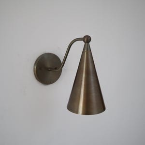 Handmade Brass Wall Lamp: Modern Sconce Lighting for Hallway or Bedroom