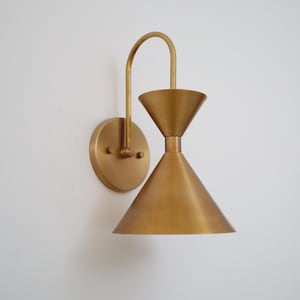 Transform Your Living Space With The Raw Brass Wall Mounted Lamp,A Perfect Blend Of Modern Design