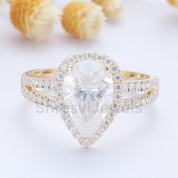 Valentine Sale! Stunning Pear Cut Lab Diamond | E-F-G Color | VVS-VS Clarity - Unique Gift