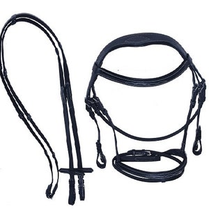 New Premium Quality D.D Earcut Leather Bridle With Reins