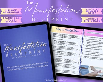 The Manifestation Blueprint Digitales Arbeitsbuch | Der Anfängerleitfaden zur Erschließung der Bestimmung deiner Seele | Verwandeln Sie Ihre Realität GoodNotes