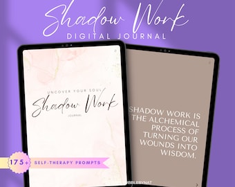Shadow Work Digital Journal | Uncover Your Soul, Guided Mental Health Prompts Inner Child Healing Self-Awareness iPad Goodnotes Journal