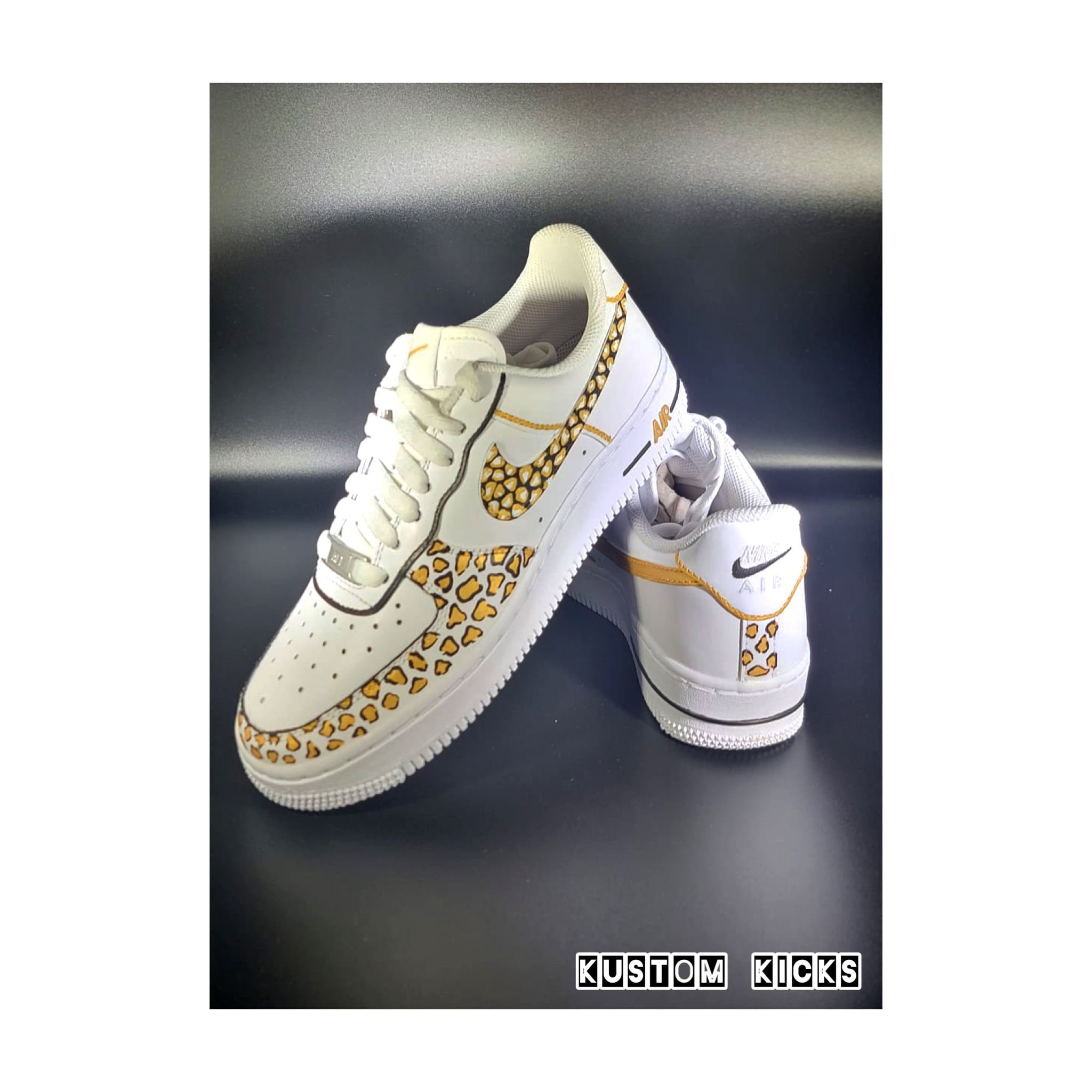 custom air force 1 cheetah print