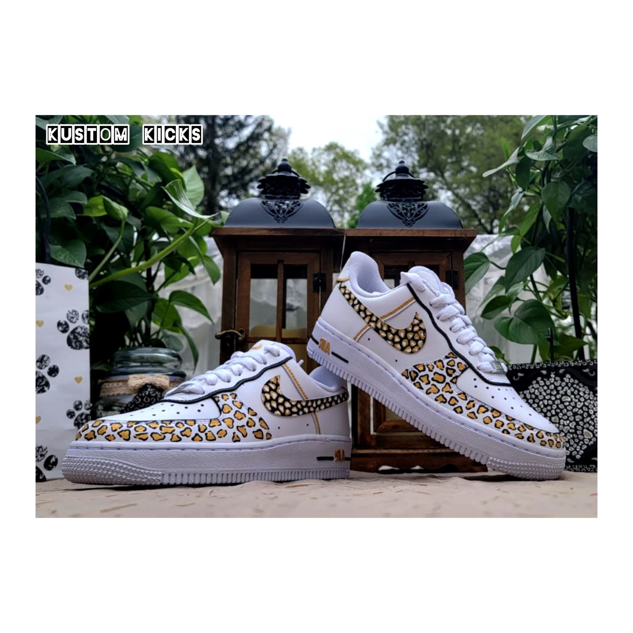 custom air force 1 cheetah print
