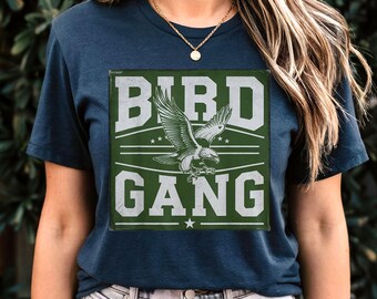 Retro Bird Gang T-Shirt, Bird Gang Philadelphia Fan Sweatshirt, Philadelphia Eagles Fan Apparel, Game Day Tee, Vintage Eagles Shirt