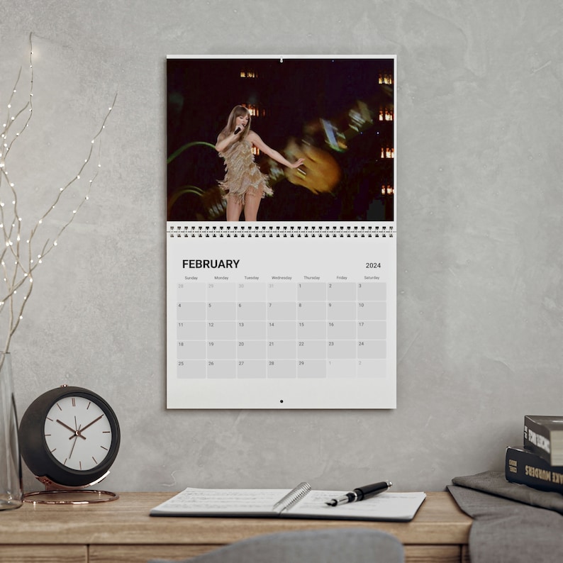 Buy THE ERAS TOUR Themed 2024 Calender Taylor Swift 2024 Online in