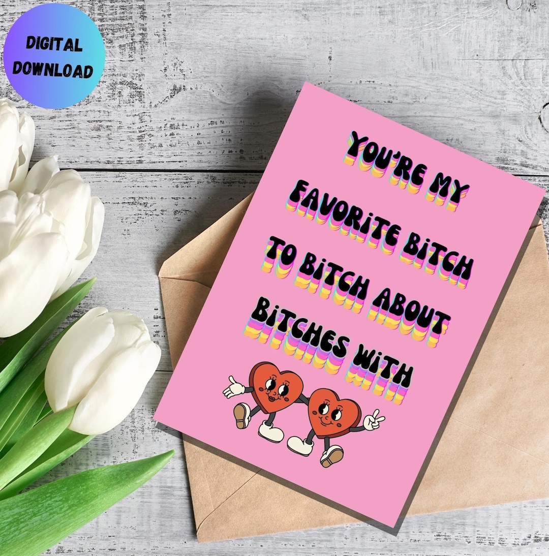 Best Friend Birthday Card Digital Download Printable Bday Card Best ...