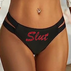 Slut in Training Keep Slutty HotWife Hot Pink Underwear