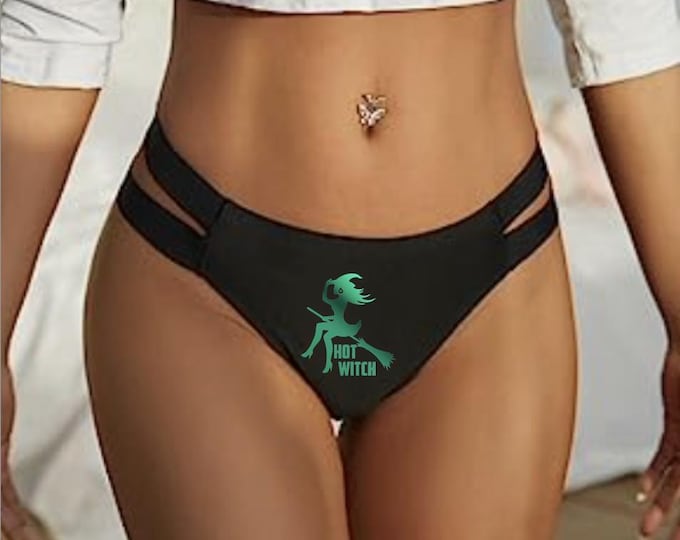 Just in Time for Halloween!  Sexy Witch! Strappy Thong Panty