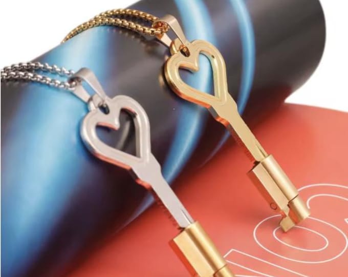 Wear Your Power — Chastity Key Necklace (Gold & Silver Tones)
