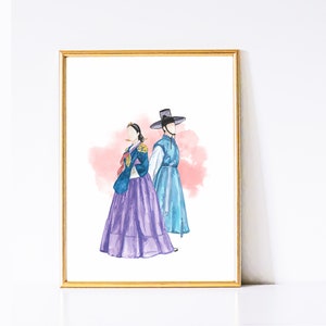 Korean Traditional Printable Poster, South Korea Kawaii Cute Minimalist Prints , Korean Wall Art Decor