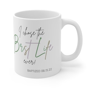 Best Life Ever Baptism Gift, JW Baptism Gift, JW Mug, Gifts for Baptism Candidates, Personalized JW Mug, Baptism Day Gift