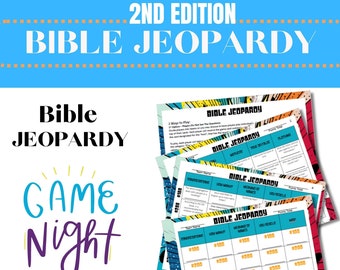 Juegos de adoración familiar JW, Bible Jeopardy jw, Juegos imprimibles para JW, Juegos bíblicos JW, Juegos para la adoración familiar, Trivia bíblica - *2da edición*