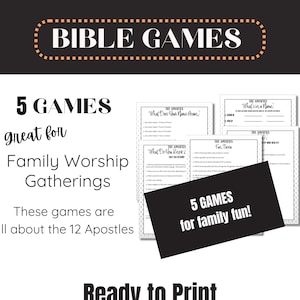 JW Games, JW Family Worship, Family Worship Ideas, Family Worship Games JW,  jw Bible Games, 5 Games on the  12 Apostles, jw Party Games