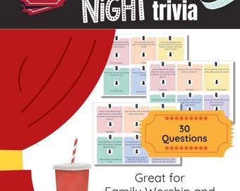 Juegos de adoración para familias de los Testigos de Jehová, Trivial de la película Jonás, Juegos imprimibles para los Testigos de Jehová, Juegos bíblicos para los Testigos de Jehová, Juegos para la adoración familiar, Listos para imprimir, Trivial de la Biblia