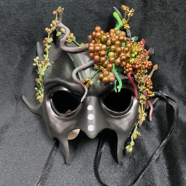 Forest Creature Mask | Elvish Demon Woodland Fairy Fae Midsummer Night Masquerade Mardi Gras