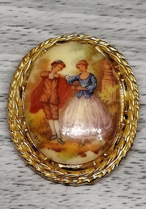 Vintage limoges fragonard lovers Gem